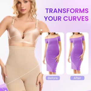 Body Shaper High Waisted Girdle Boyshort Slip Short for Under Dresses